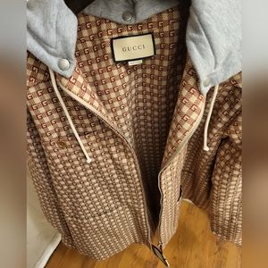 Authentic Gucci G Monogram Hood Jacket